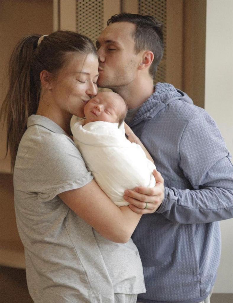 Britain Covey and his wife Leah welcomed their son, Nelson Jude in March 2023.