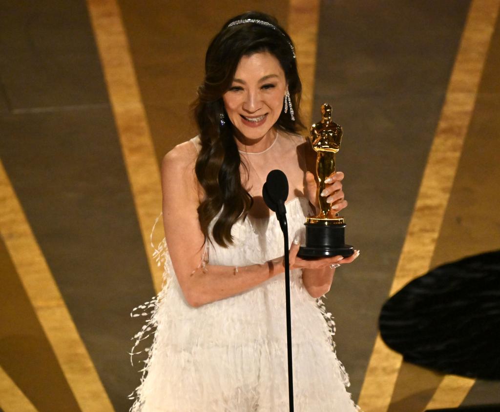 Yeoh, 60, is the first Asian woman to win in the "lead actress" category, making history.