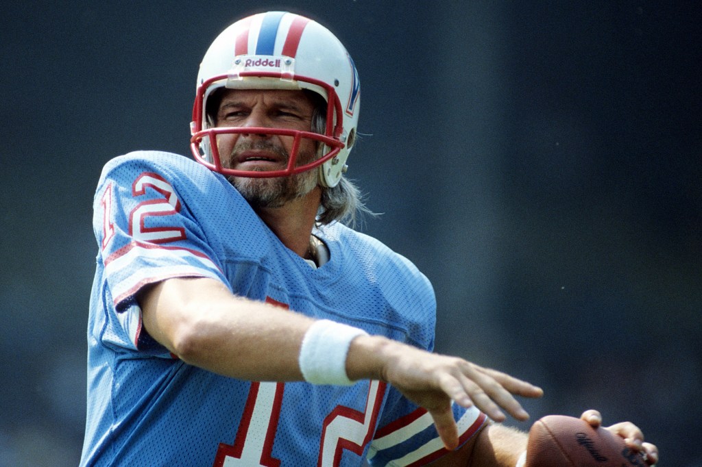 Ken Stabler with the Oilers in 1981.