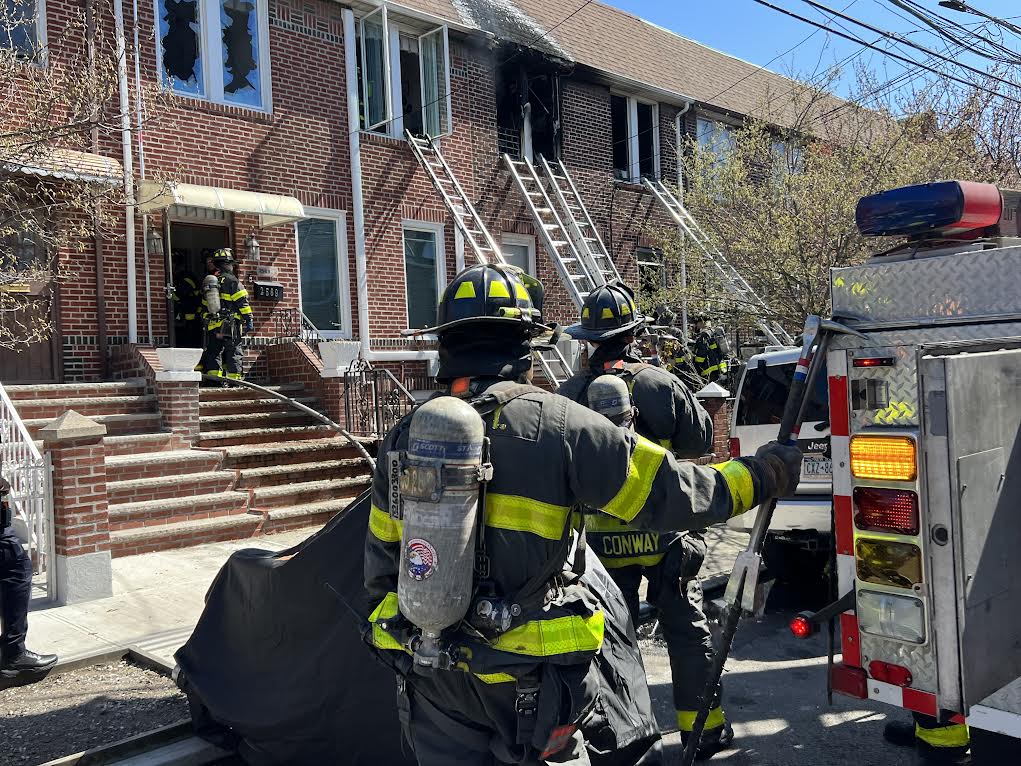 The scene of a fatal Queens fire