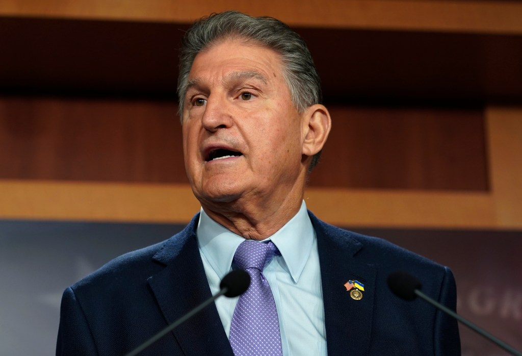 Sen. Joe Manchin (D.W.VA) is pictured