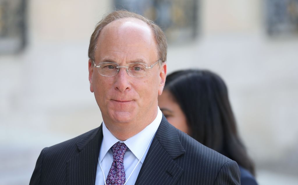 A photo of Black Rock CEO Larry Fink.