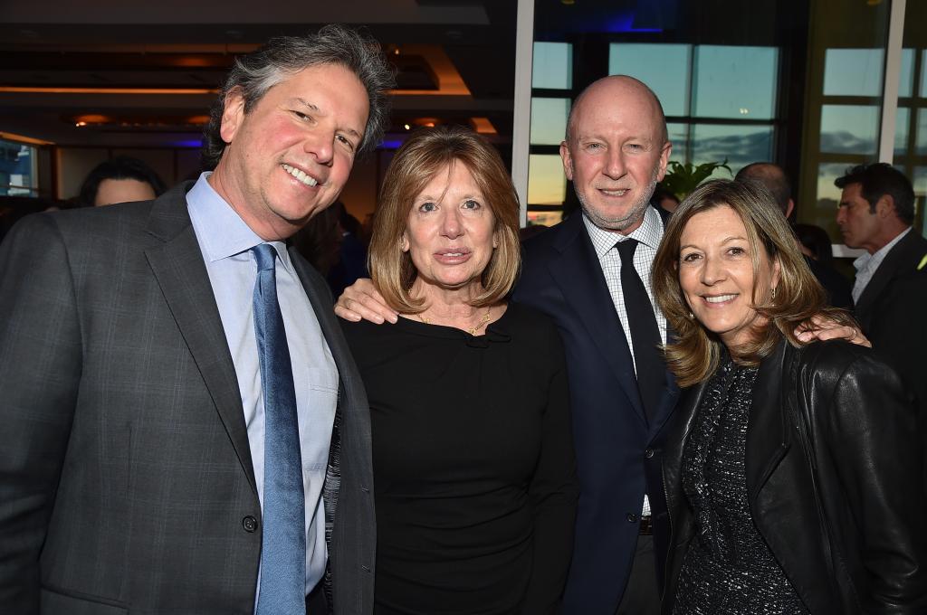 Alan Henick, Adrienne Henick, Peter Ezersky and Janet Ezersky at Brooklyn gala in April 2018.