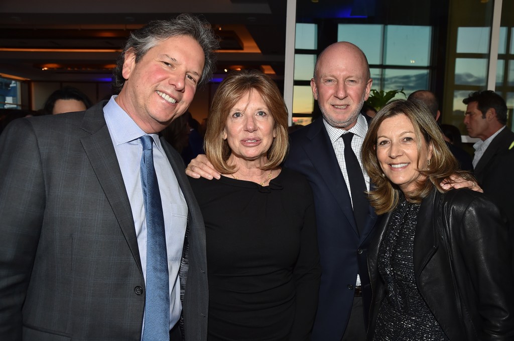 Alan Henick, Adrienne Henick, Peter Ezersky and Janet Ezersky at Brooklyn gala in April 2018. 