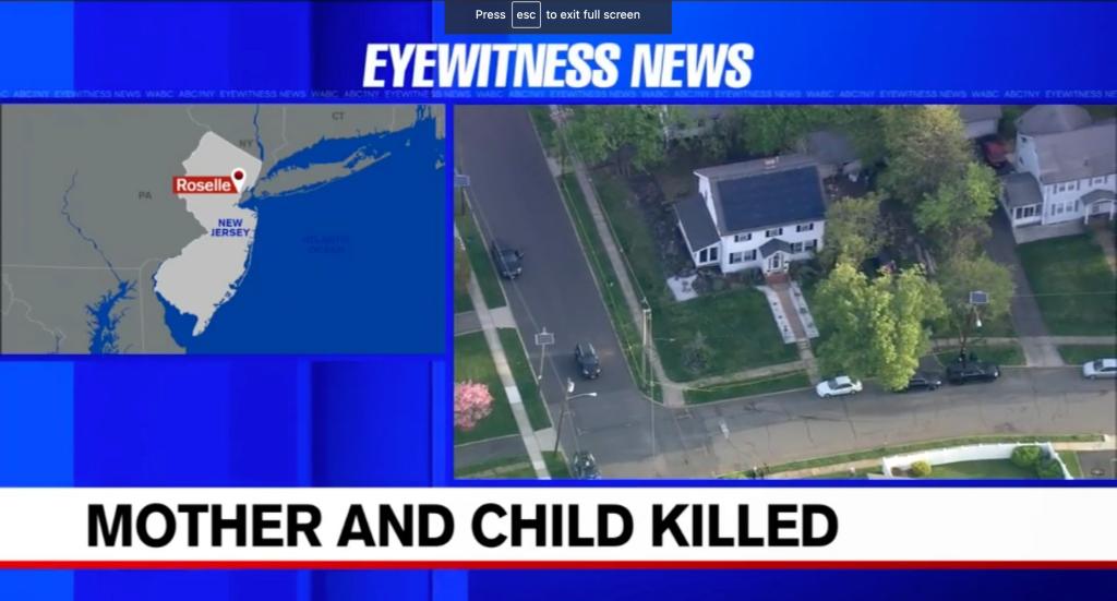 Aerial view of a house in Roselle.