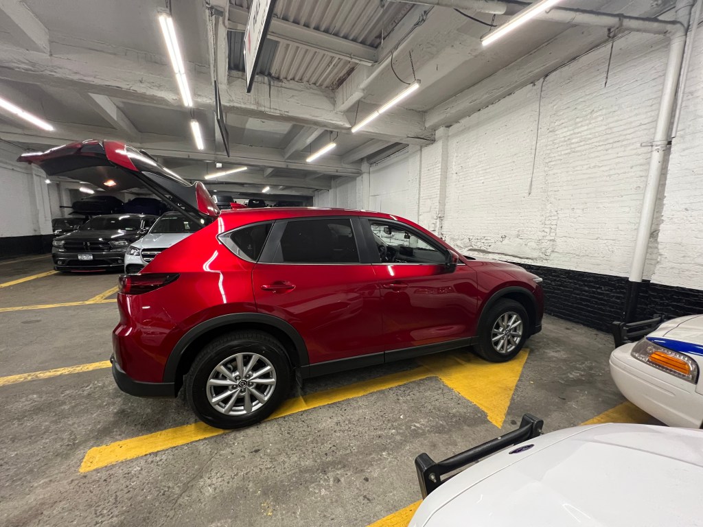 zapolnick's mazda in the doomed parking garage