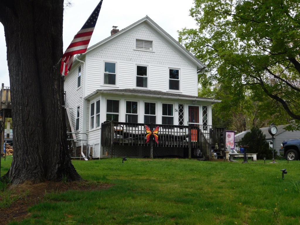 The home of Roger Christian Johnson in Portland, Connecticut.