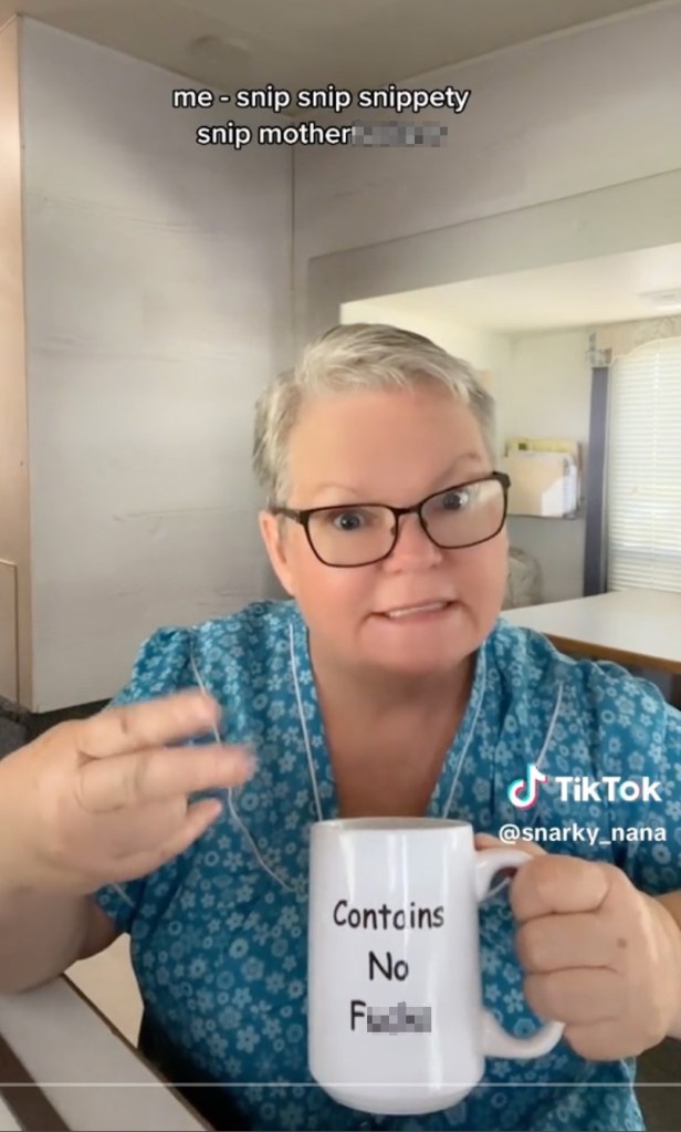 Tammy Fertig, or Snarky Nana, on TikTok. 