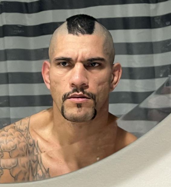 UFC champion Alex Pereira gave himself a temporary Chuck Liddell haircut and posted a photo of himself with the cut on Instagram.