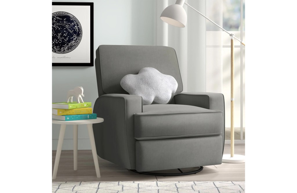 Gray swivel chair