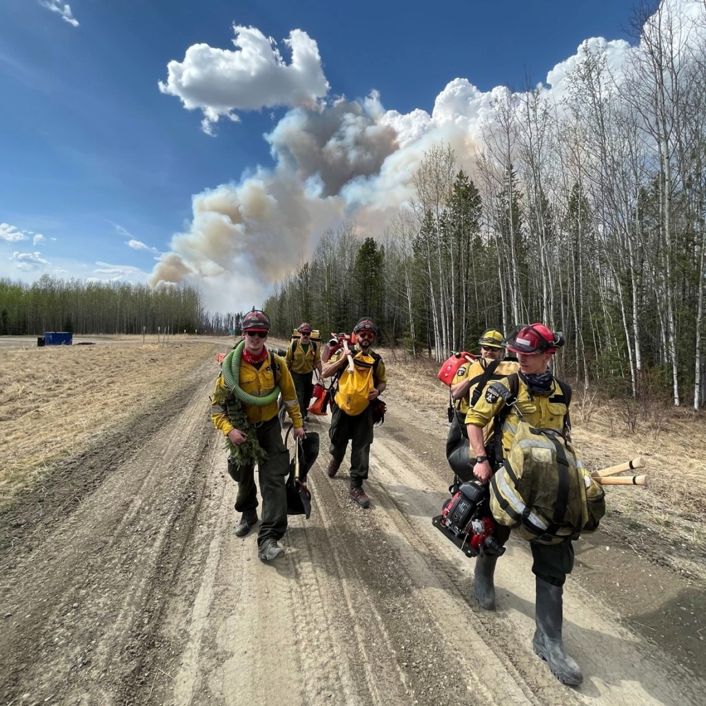 Firefighters in Alberta, Canada