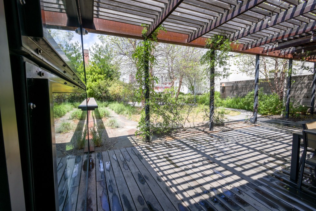 A courtyard brings in light and air.