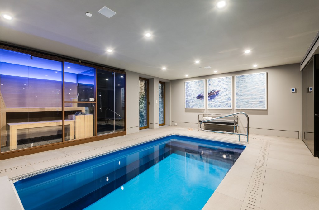 Indoor swimming pool at 357 West 17th Street in Manhattan