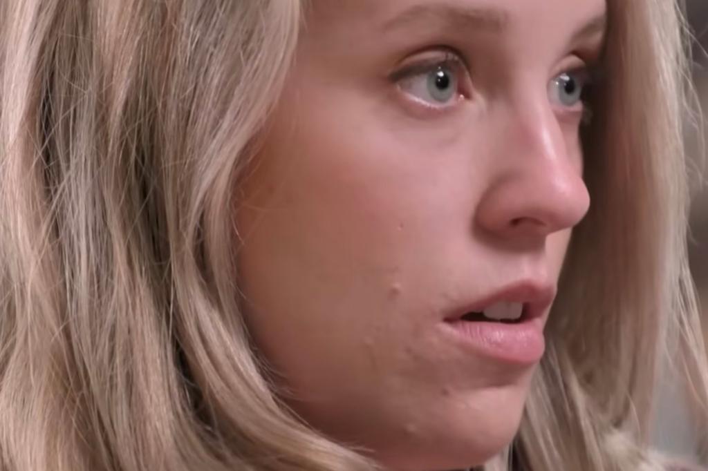 A close up of Jill Duggar's face. 