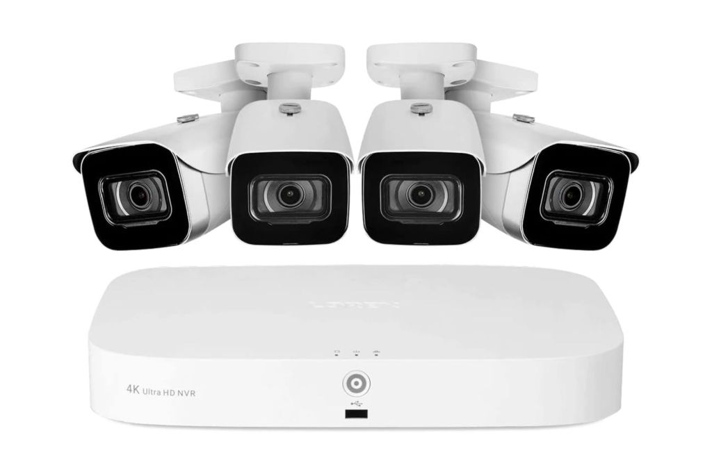 Four camera home security system.