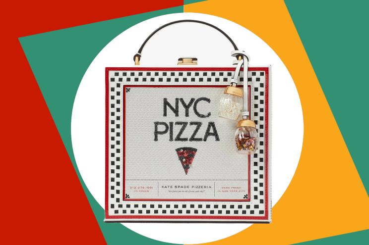 A pizza box purse