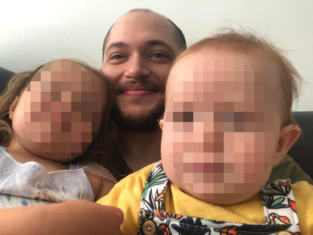 Murder suspect Adam Fravel and his two kids