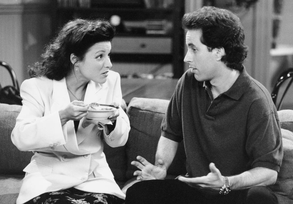 Julia Louis-Dreyfus as Elaine Benes, Jerry Seinfeld