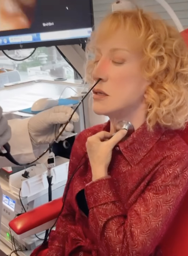 Kathy Griffin has undergone successful vocal cord surgery as she took to Instagram to share her long-awaited procedure on Wednesday.
