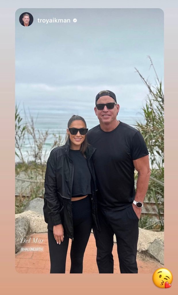 Clark re-posted a photo Aikman shared on his Instagram account of the two in California. 