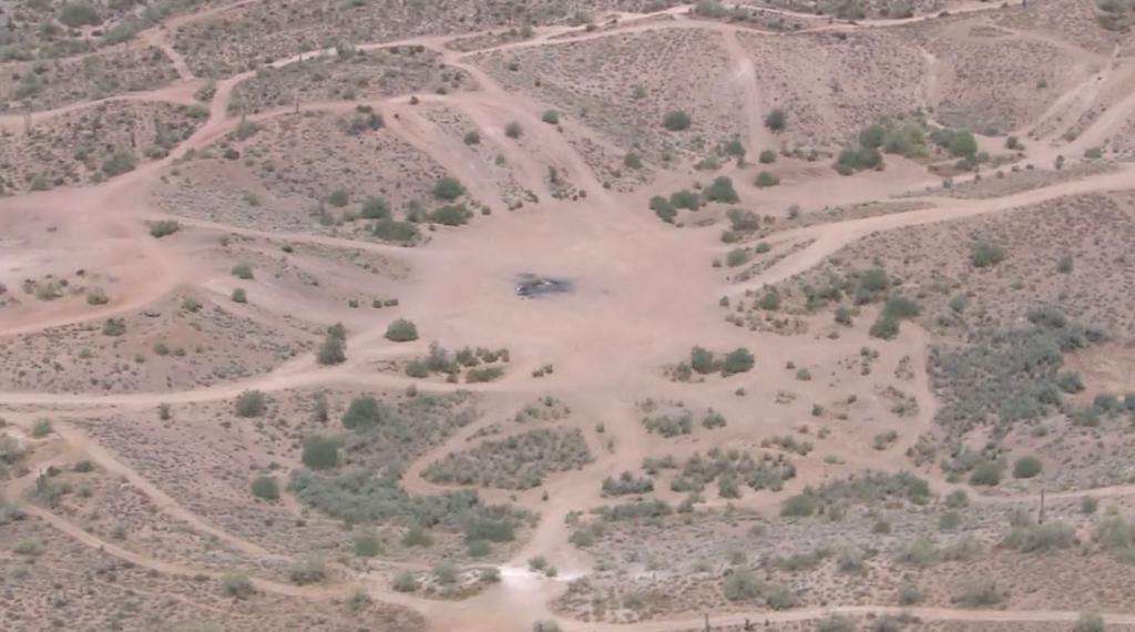 Location where the teen's body was found in Bulldog Canyon