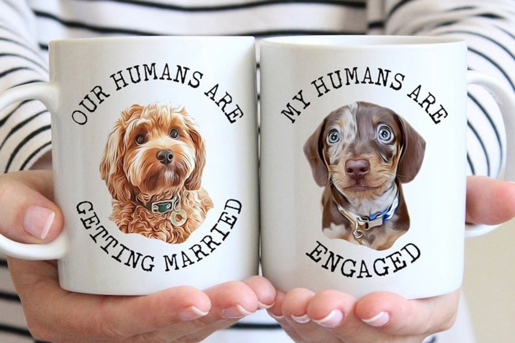 VINUSLLC Personalized My Humans Are Getting Married Mug