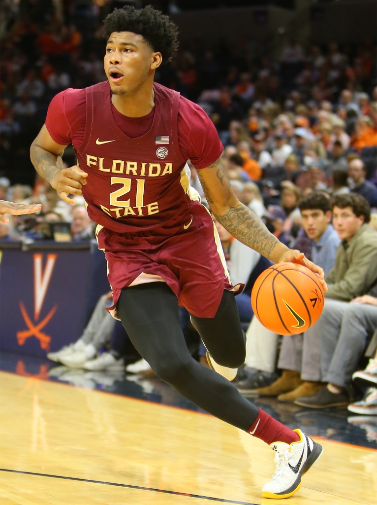 Florida State Seminoles guard Cam'Ron Fletcher during a game in December 2022.