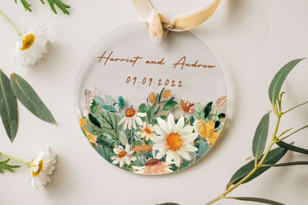 SeptemberAndGraceINC Custom Engagement Ornament