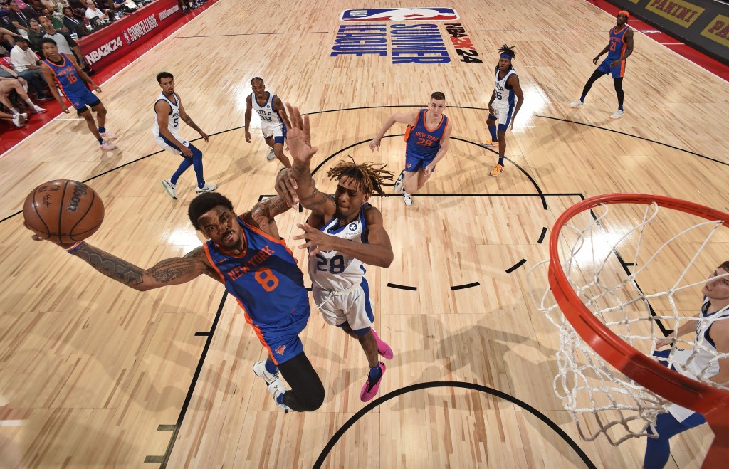 DaQuan Jeffries scored a team-high 20 points in the Knicks Summer League loss, but had to exit in the third quarter because of a hip contusion.