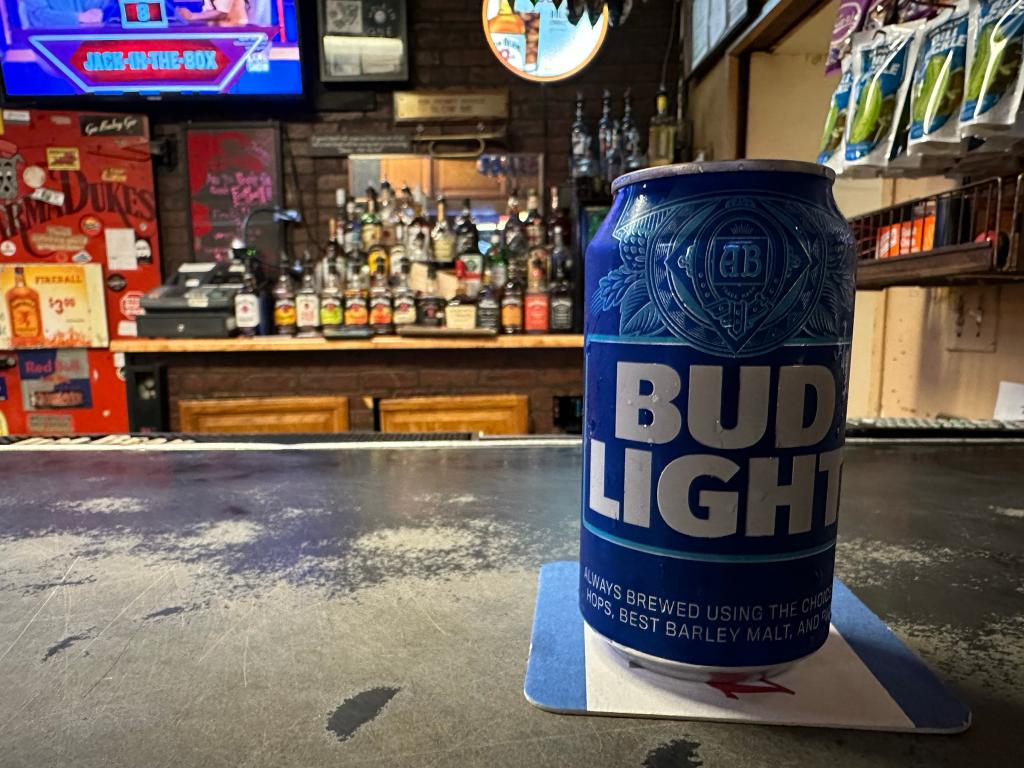 Bud Light, once the most popular beer at bars and restaurants, fell to No. 4 on the list, according to a study.