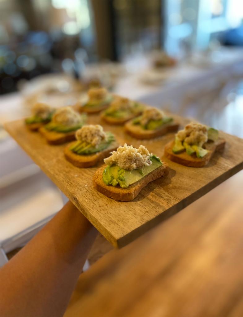 Weed infused canapes.