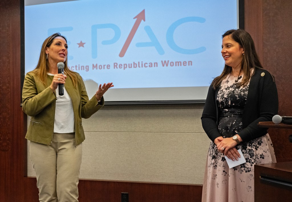 Republican National Committee chairwoman Ronna McDaniel and Rep. Elise Stefanik (R-NY)