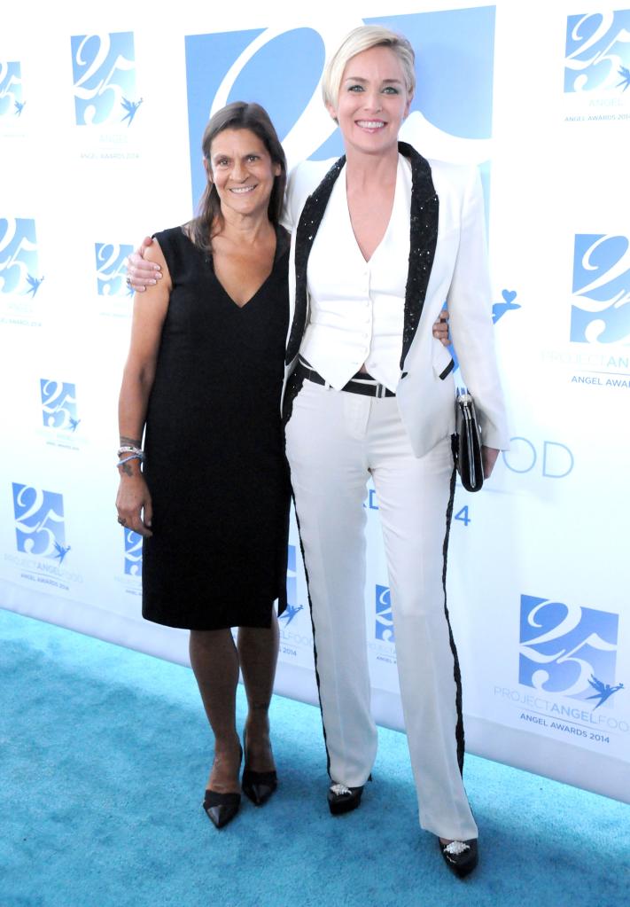 Aileen Getty and actress Sharon Stone