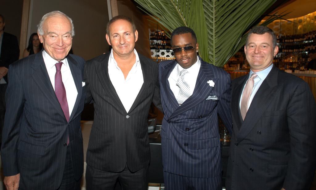 Leonard Lauder, John Demsey, Sean Combs and William Lauder