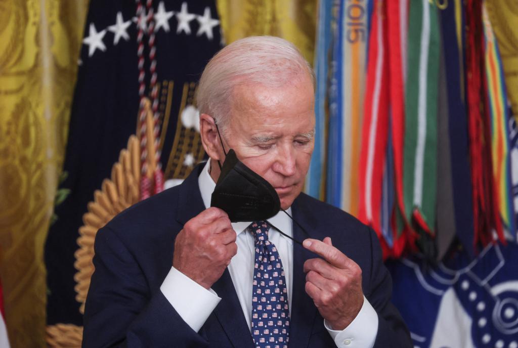 Biden was exposed to first lady Jill Biden who tested postive for COVID-19 on Monday.