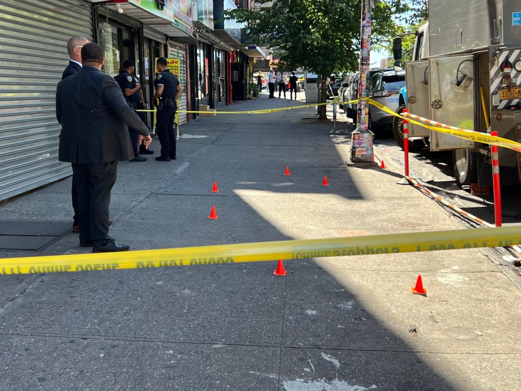 Mott Haven crime scene with crime tape