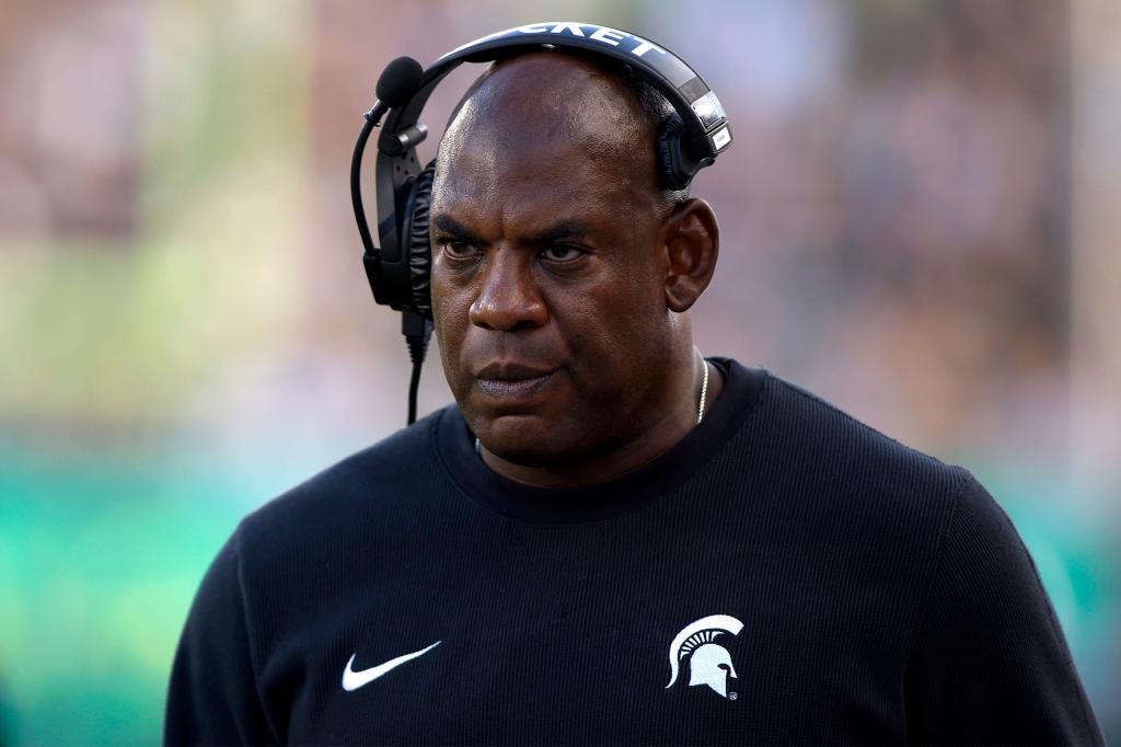 Michigan State coach Mel Tucker on Sept. 9, 2023.