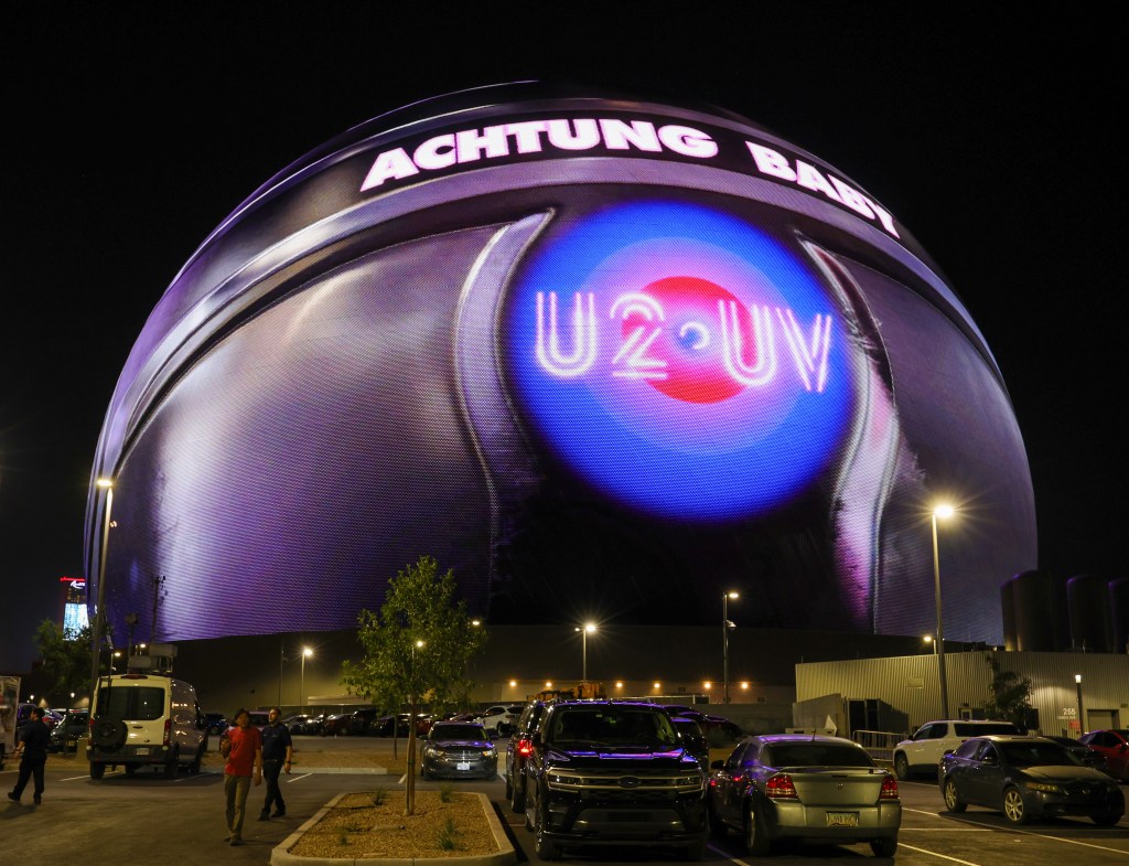 Exterior of the Sphere in Las Vegas.