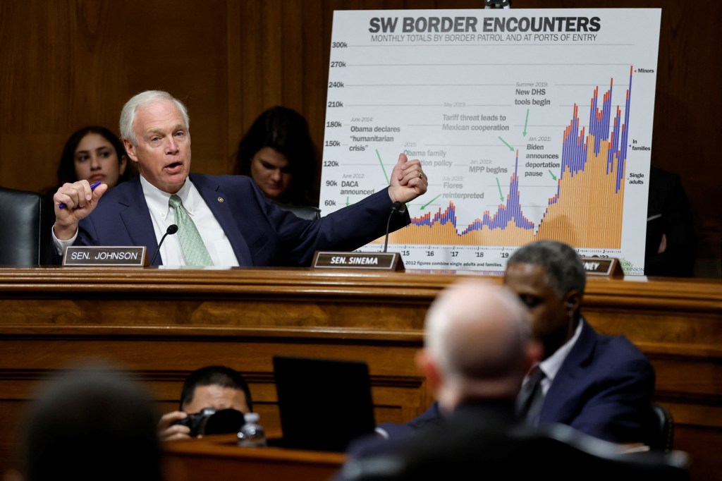 Senate Homeland Security and Governmental Affairs Committee holds hearing on on threats to the United States, on Capitol Hill in Washington