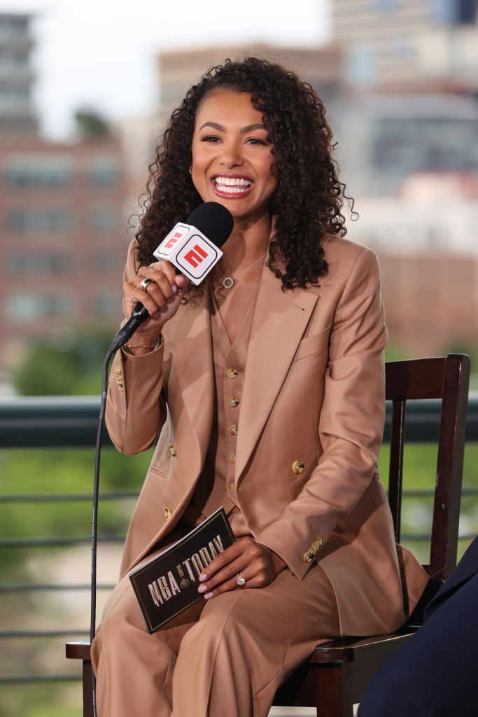 ESPN host Malika Andrews.