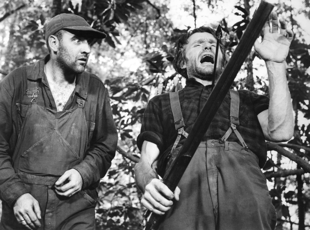 Herbert Coward (left) and Bill McKinney (right) in "Deliverance." 