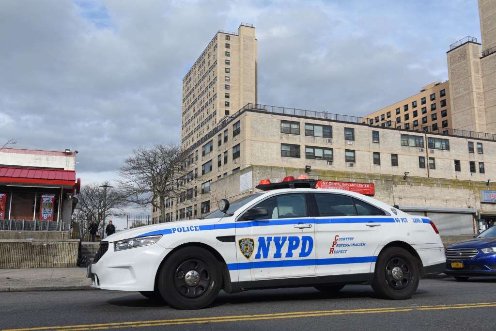 NYPD cruiser on patrol. 