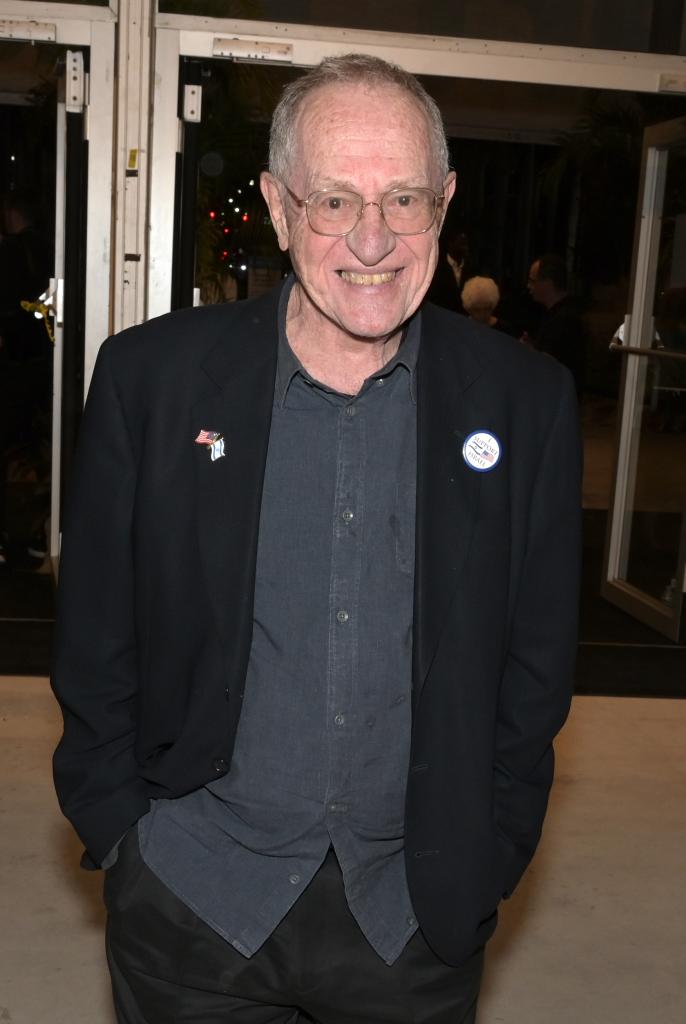 Alan Dershowitz at the Art Miami VIP Opening in Miami, Florida on December 5, 2023