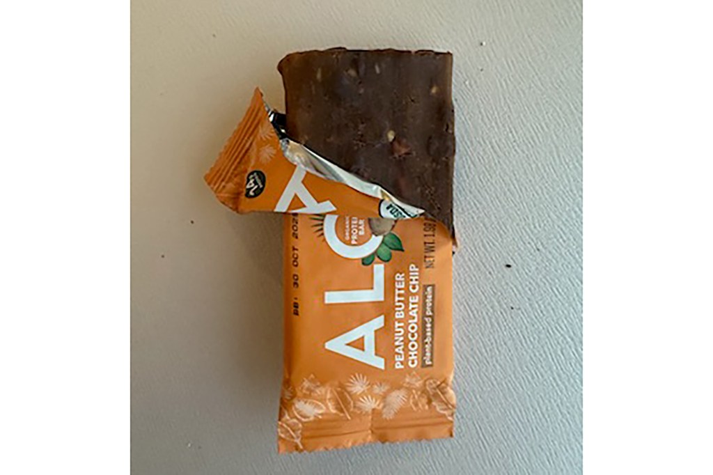 A chocolate bar with a wrapper