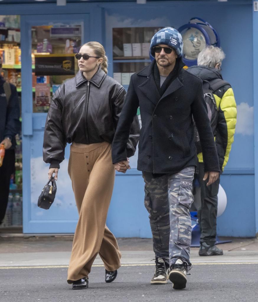 Gigi hadid and Bradley cooper holding hands in London