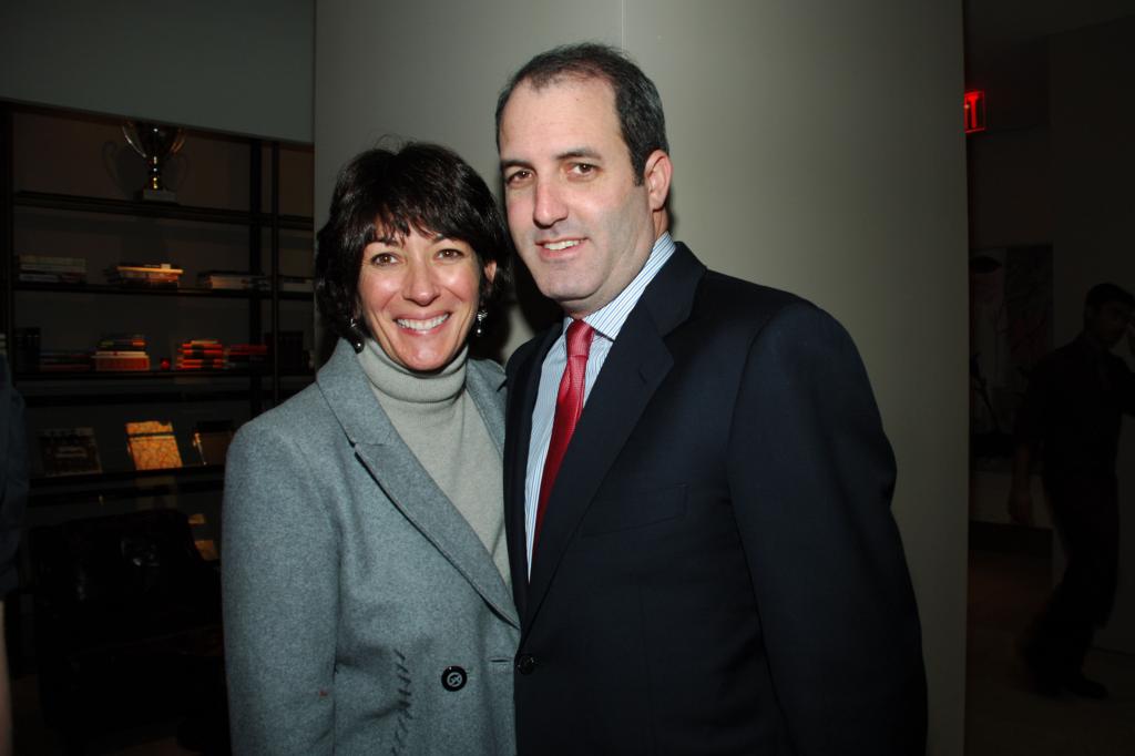 NEW YORK CITY, NY - FEBRUARY 14: Ghislaine Maxwell and Doug Band attend FELIX REY Valentine's Day Tea Party hosted by Lily Rafii and Sulaika Zarrouk at The Core Club on February 14, 2007 in New York City.