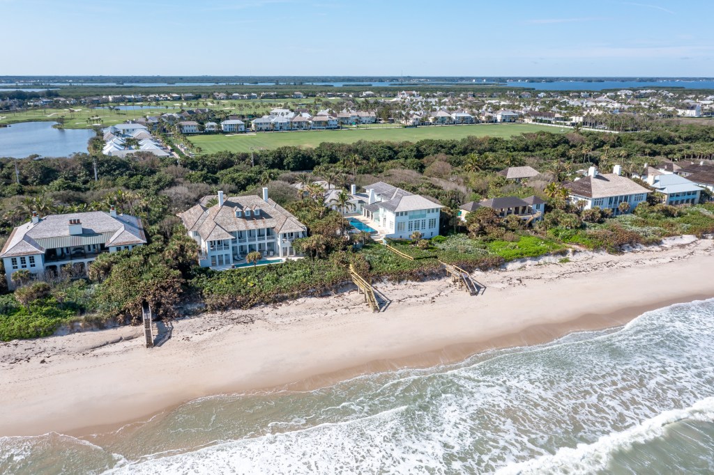 Aerial of the estate. 