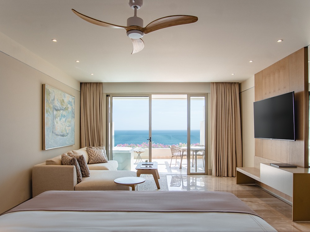 One of the ocean front suites at the resort. 