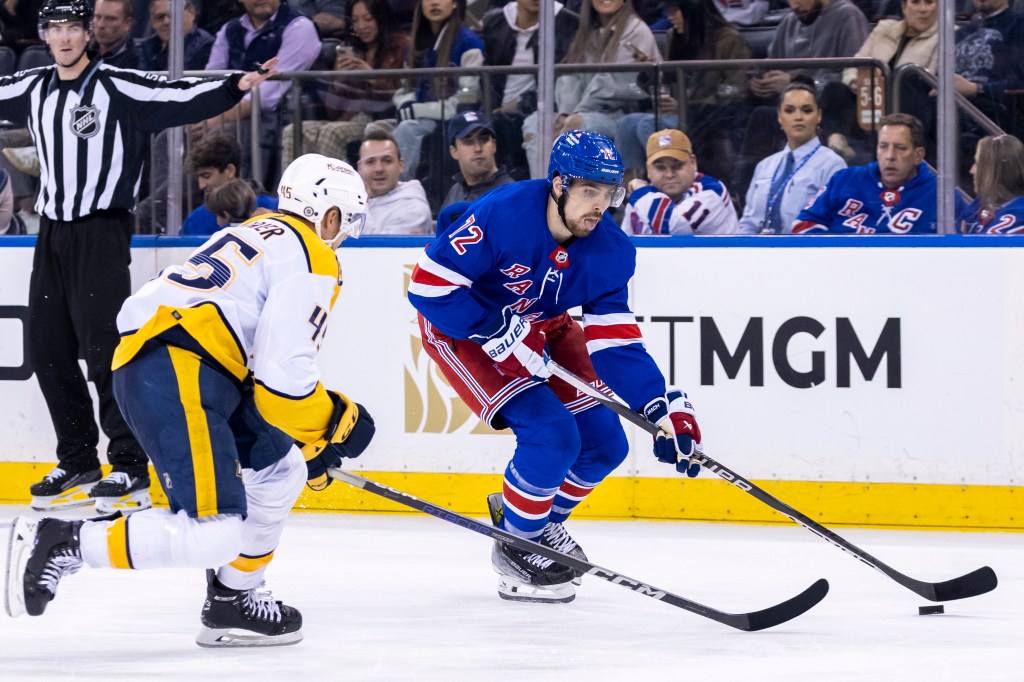 Filip Chytil rejoined the Rangers at practice on Thursday.