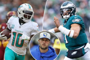 The Dolphins, Eagles and Rams all contain some of the NFL's biggest storylines entering the first weekend of the playoffs.